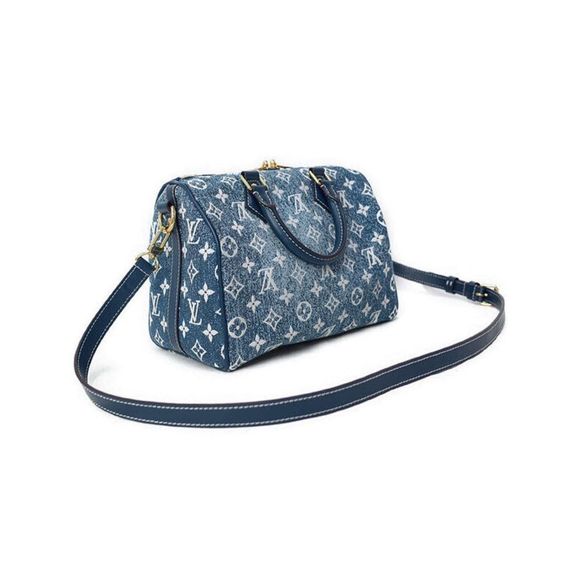 Louis Vuitton Monogram Jacquard Denim Speedy Bandolier 25 2way Bag - Picture 2 of 9